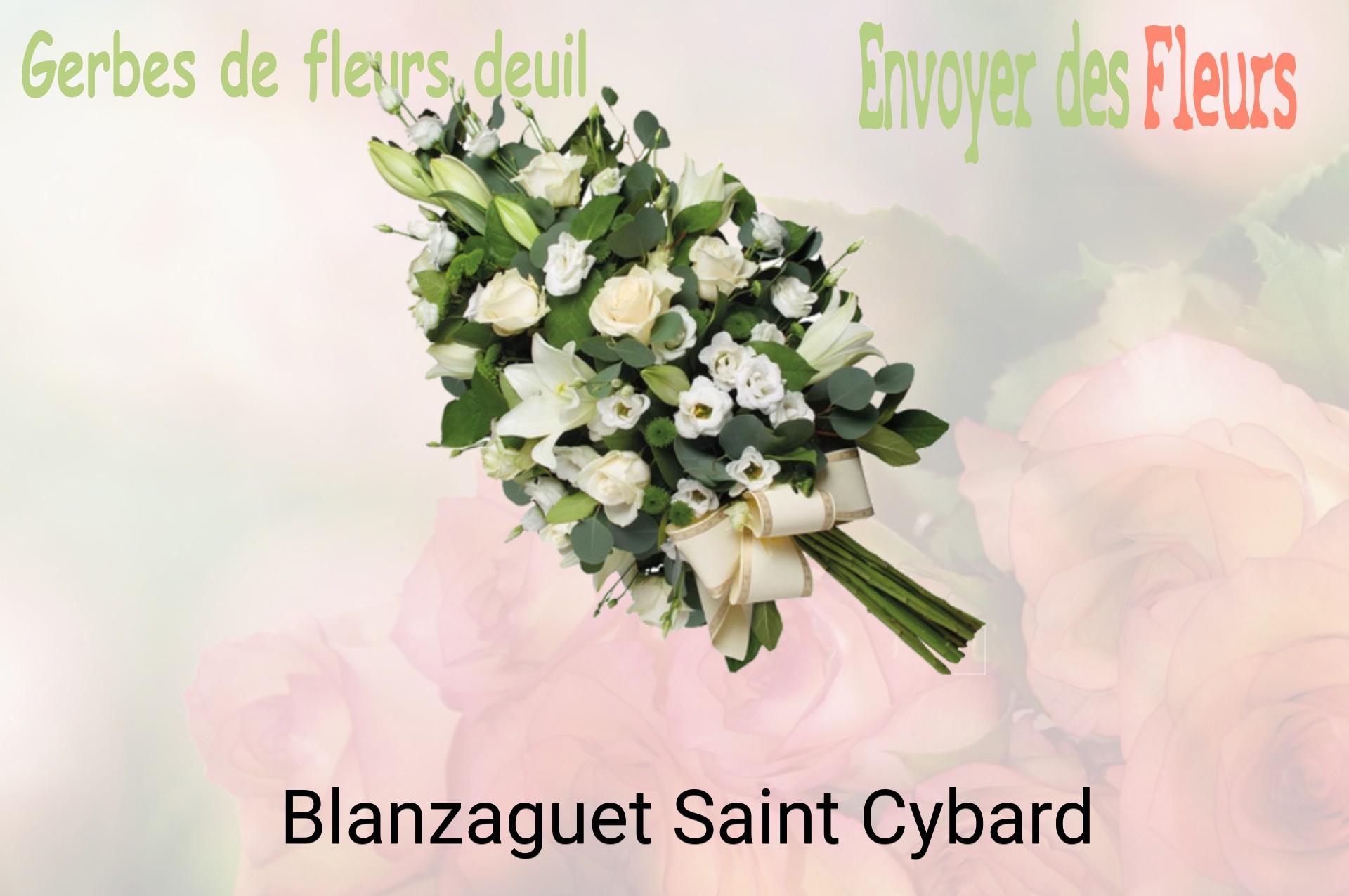 Gerbe de fleurs de deuil livrée à Blanzaguet-Saint-Cybard